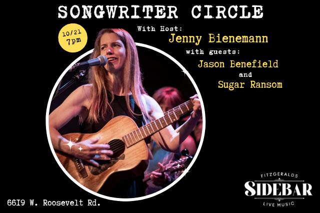 Songwriter Circle Hosted By: JENNY BIENEMANN and guests Jason Benefield and Sugar Ransom