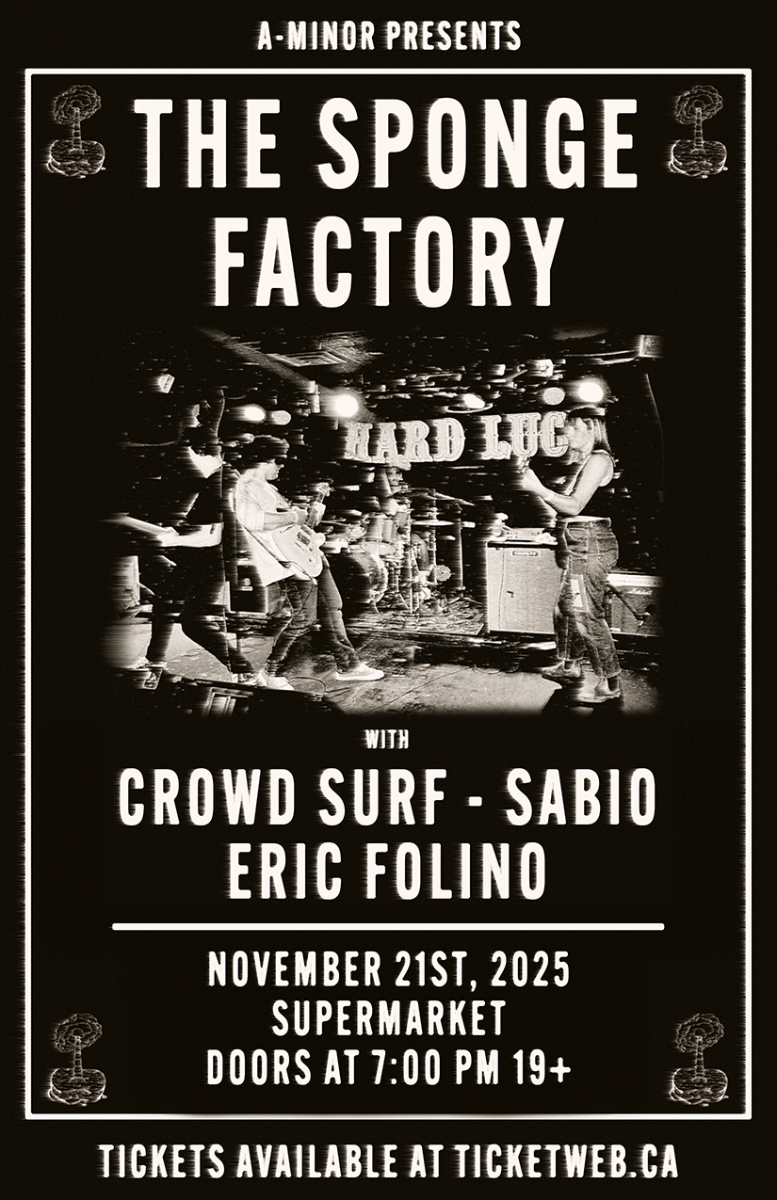 The Sponge Factory w/ Crowd Surf, Sabio & Eric Folino