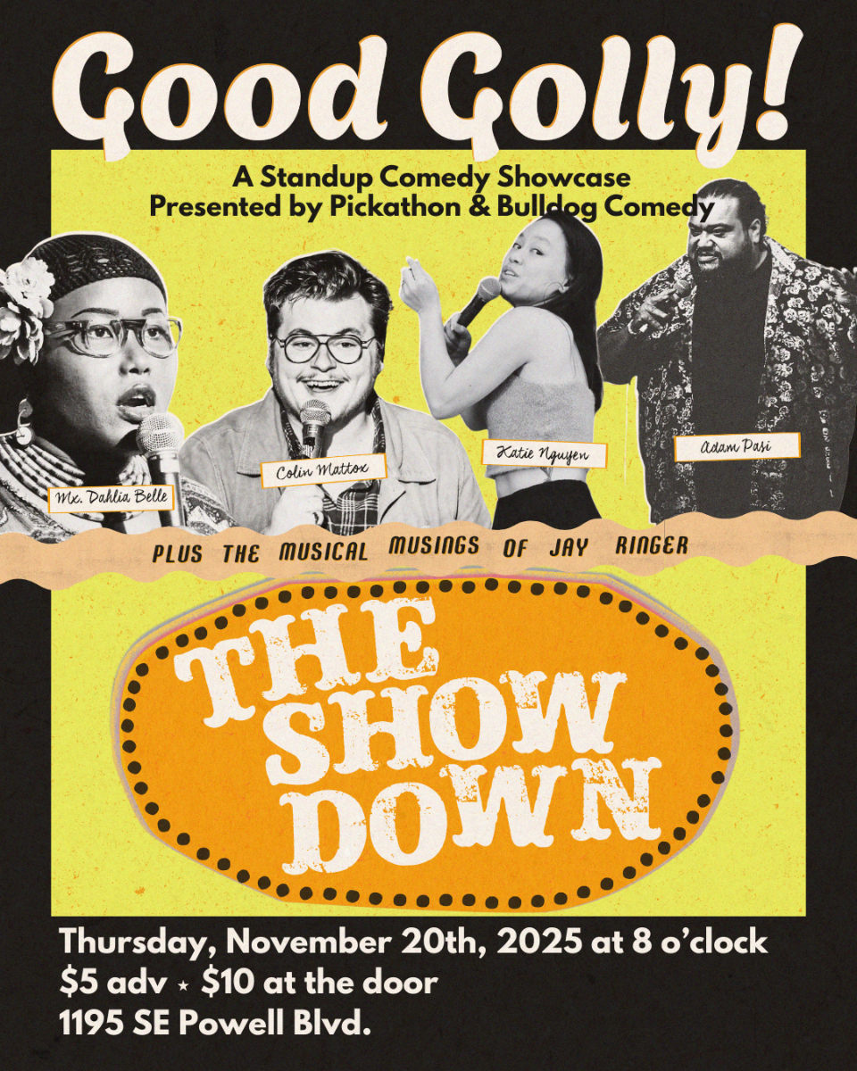 Good Golly! A Standup Comedy Showcase featuring Mx. Dahlia Belle, Colin Mattox, Katie Nguyen and Adam Pasi plus the Musical Musings of Jay Ringer | Event Image