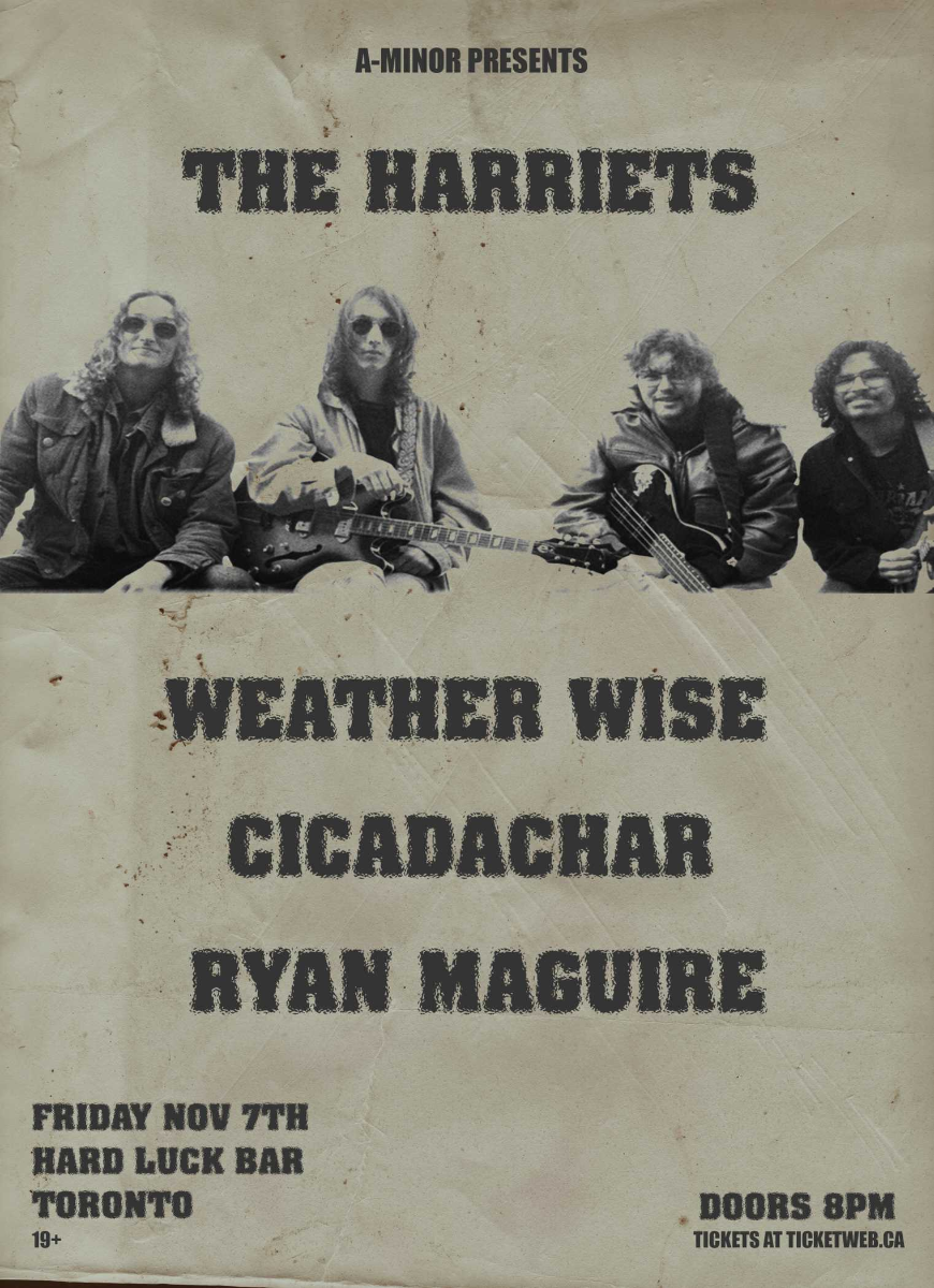 The Harriets w/ Weather Wise, Cicadachar & Ryan Maguire