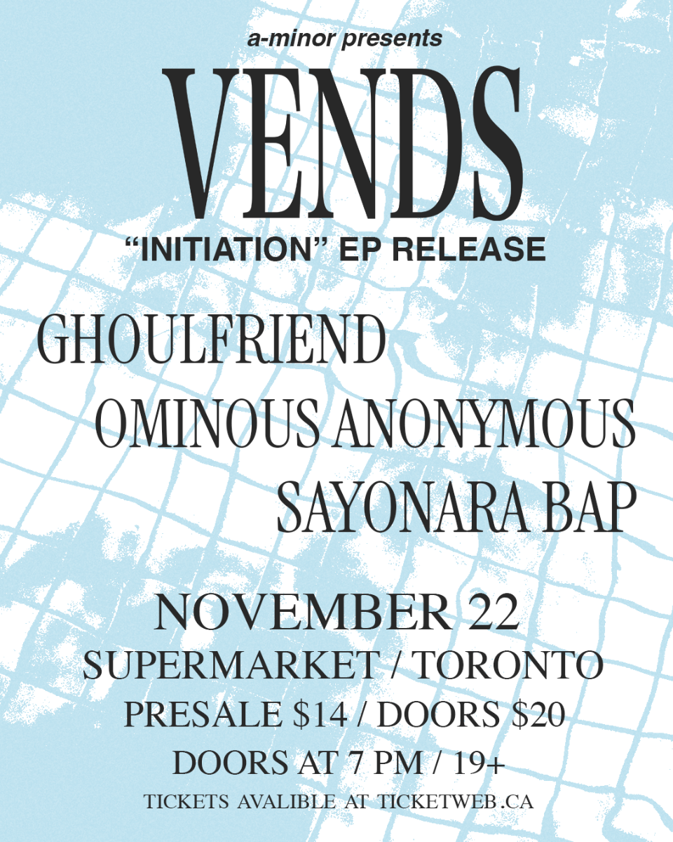 Vends "Initiation" EP Release Show w/ Ghoulfriend, Ominous Anonymous & Sayonara Bap