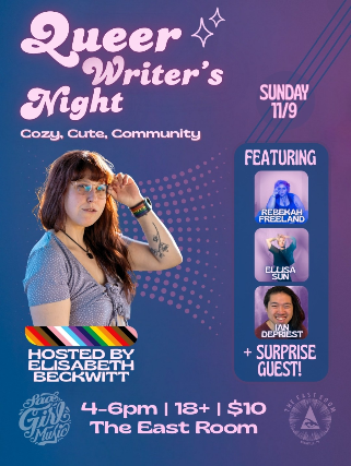 Backyard Show! - Queer Writter's Night feat: Rebekah Freeland / Ellisa Sun / Ian DePriest