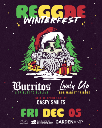 Image of Sublime, Bob Marley tributes + Casey Smiles - Reggae Winter Fest Image of Sublime, Bob Marley tributes + Casey Smiles - Reggae Winter Fest
