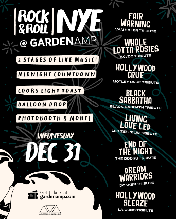 Image of Van Halen, AC/DC, Led Zeppelin, Black Sabbath Tributes and more - New Years Eve Image of Van Halen, AC/DC, Led Zeppelin, Black Sabbath Tributes and more - New Years Eve