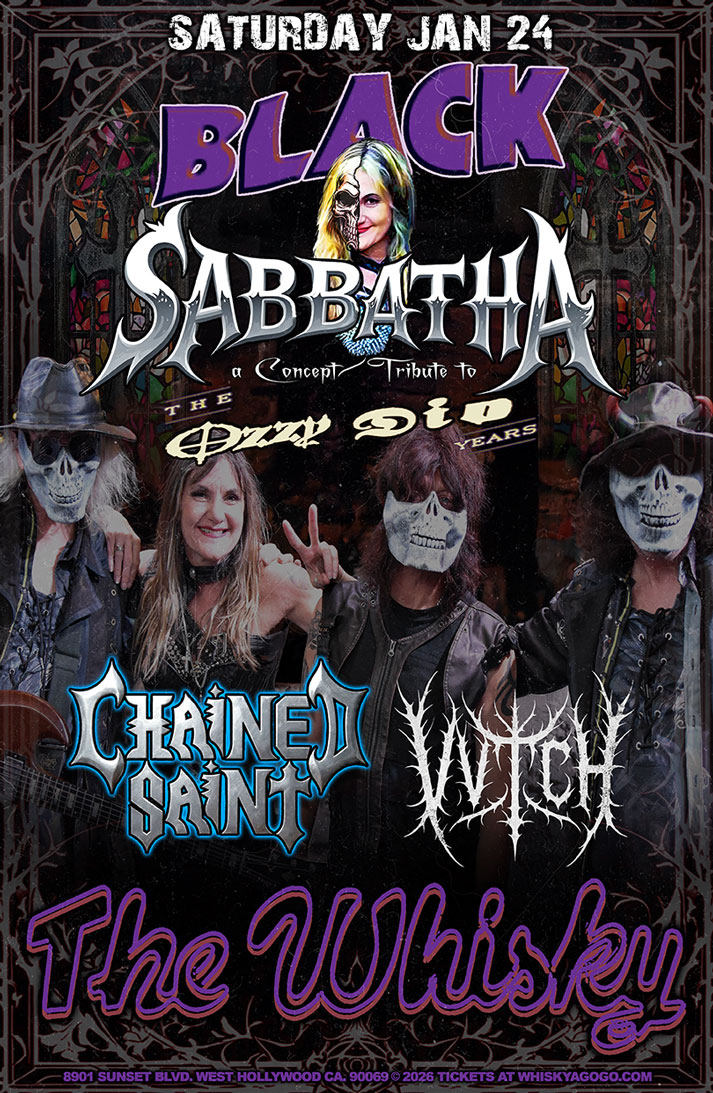 Black Sabbatha (Tribute to Black Sabbath), Chained Saint, VVitch, Neon Dragon, General Arson