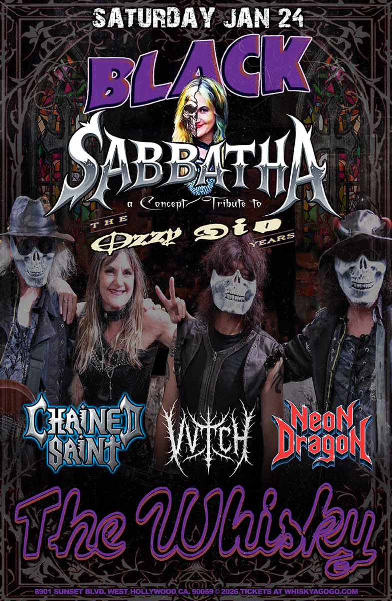 Black Sabbatha (Tribute to Black Sabbath), Chained Saint, VVitch, Neon Dragon, General Arson