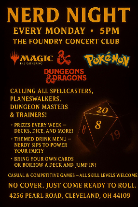 Nerd Night at The Foundry – Cleveland, OH