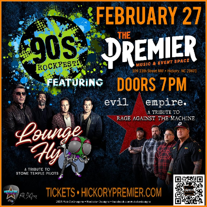 Image of 90's Rock Fest - Lounge Fly (STP) & Evil Empire (RATM) Image of 90's Rock Fest - Lounge Fly (STP) & Evil Empire (RATM)