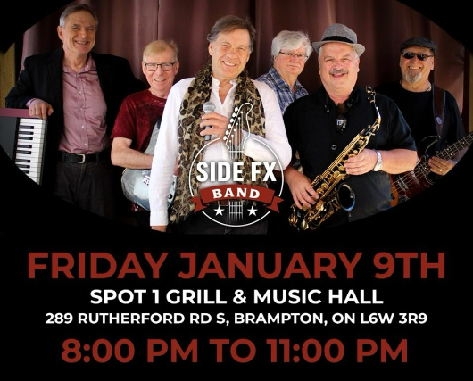 SIDE FX at Spot 1 Grill & Music Hall – Brampton, Canada