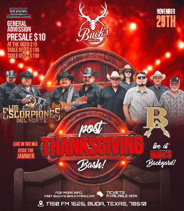 Buck's Post Thanksgiving Bash