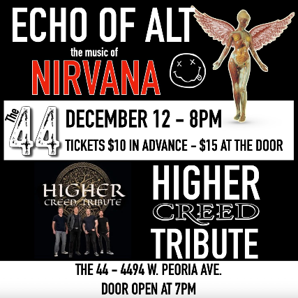 Image of Higher-CREED Tribute w/ Echo of Alt-NIRVANA Tribute Image of Higher-CREED Tribute w/ Echo of Alt-NIRVANA Tribute