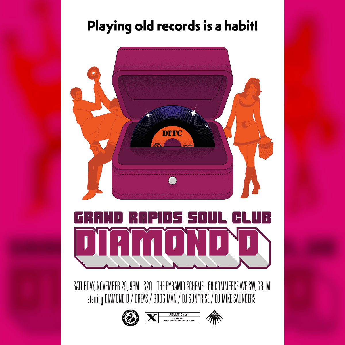 Grand Rapids Soul Club ft. Diamond D + Dreas + Boogiman + DJ Sun*Rise + DJ Mike Saunders