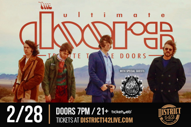 image of THE ULTIMATE DOORS - The Doors Tribute Band wsg The Stone Blossoms image of THE ULTIMATE DOORS - The Doors Tribute Band wsg The Stone Blossoms