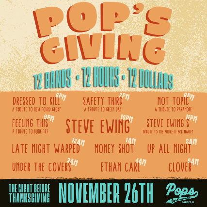 PopsGiving 12 Bands 12 Hours 12 Dollars