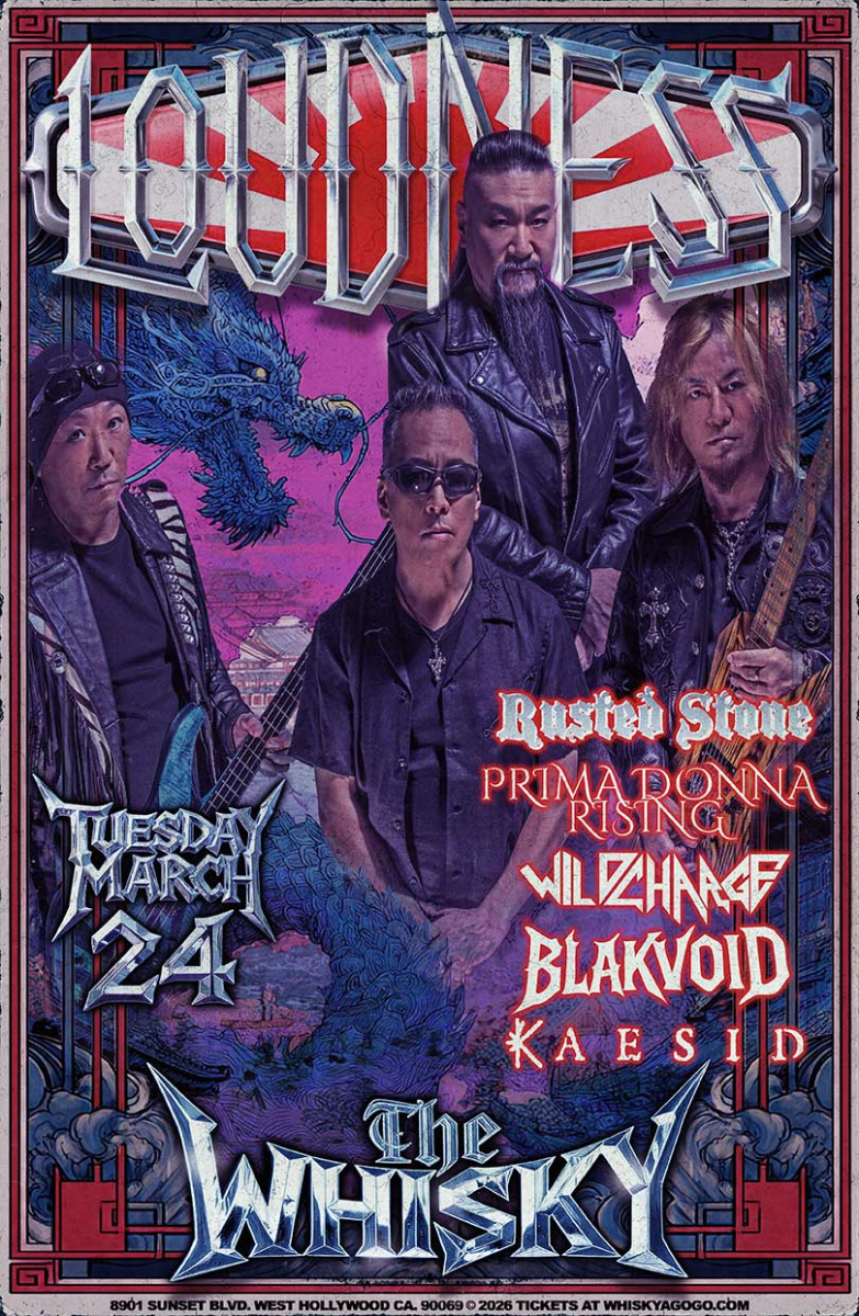LOUDNESS, Rusted Stone, Prima Donna Rising, Wild Charge, Blakvoid, Kaesid