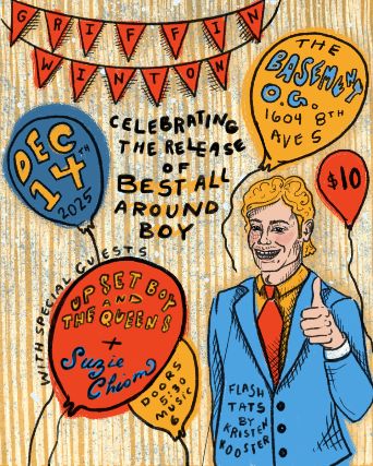 Griffin Winton w/ Upset Boy & The Queens and Suzie Chism