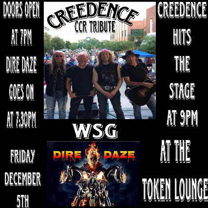 Image of CREEDENCE -CCR Tribute / Dire Daze Image of CREEDENCE -CCR Tribute / Dire Daze