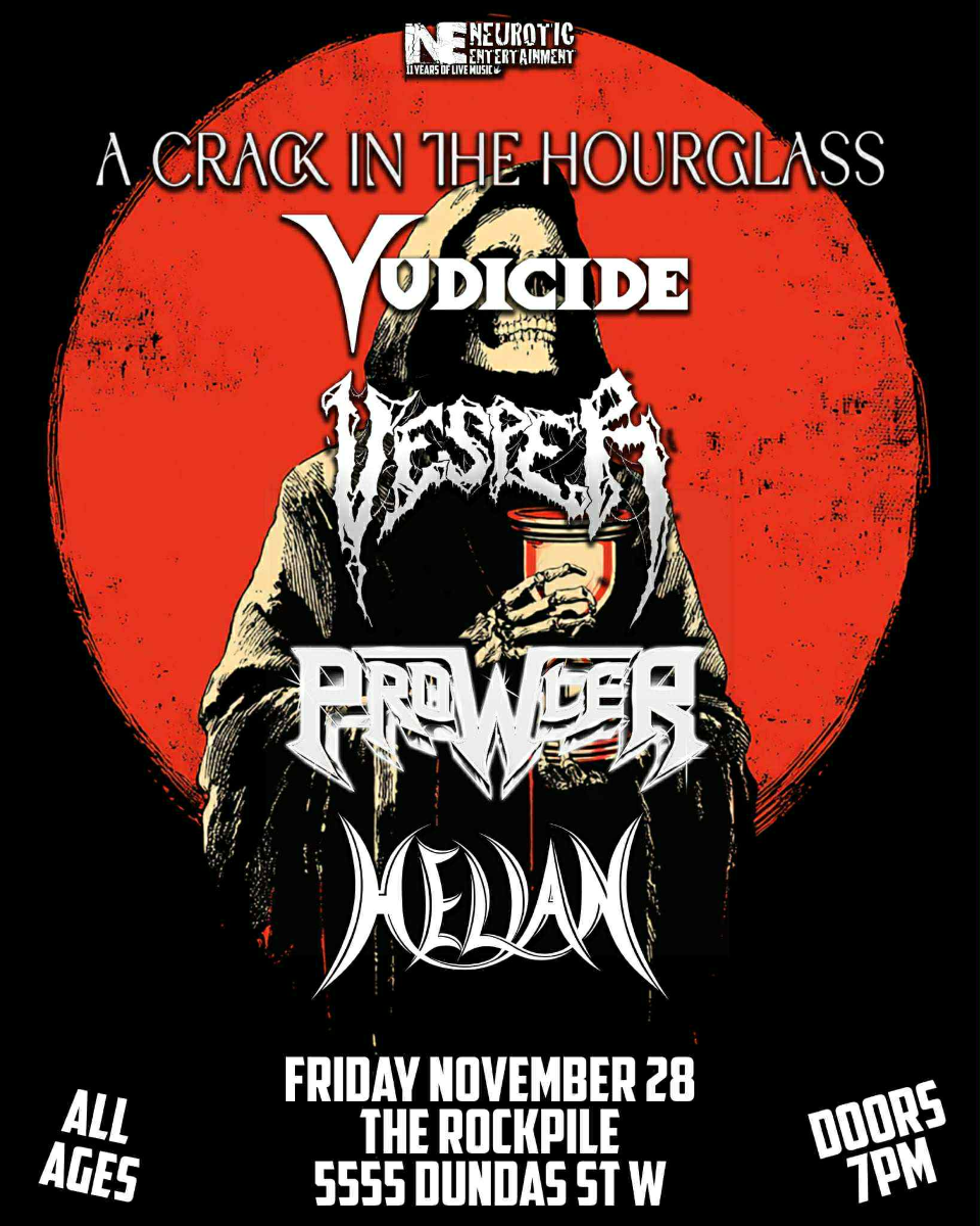 Vesper, A Crack In The Hourglass, Vudicide, Prowler, Helian