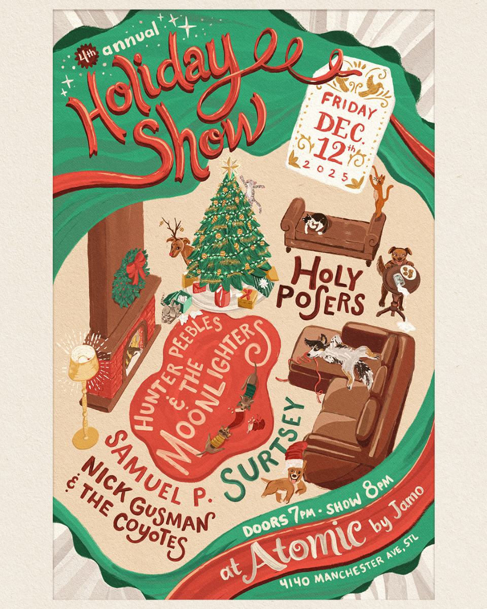 The 4th Annual Holiday Show ft. Holy Posers, Nick Gusman & The Coyotes, Hunter Peebles & The Moonlighters, Surtsey, Samuel P