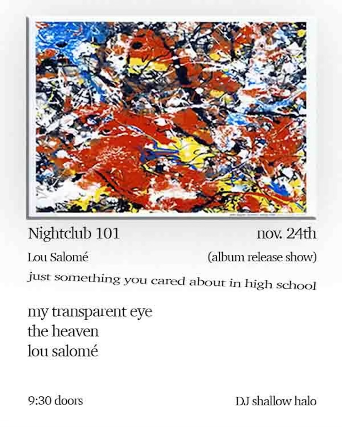 Lou Salome, The Heaven, My Transparent Eye