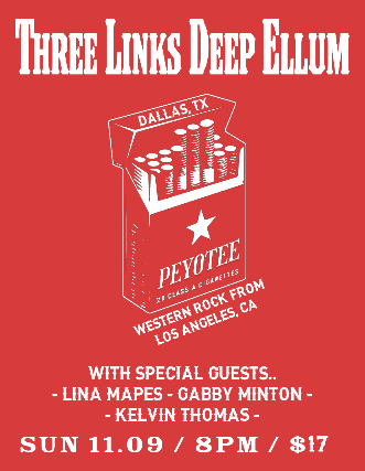 No One Productions Presents: Peyotee, Lina Mapes, Gabby Minton, Kelvin Thomas