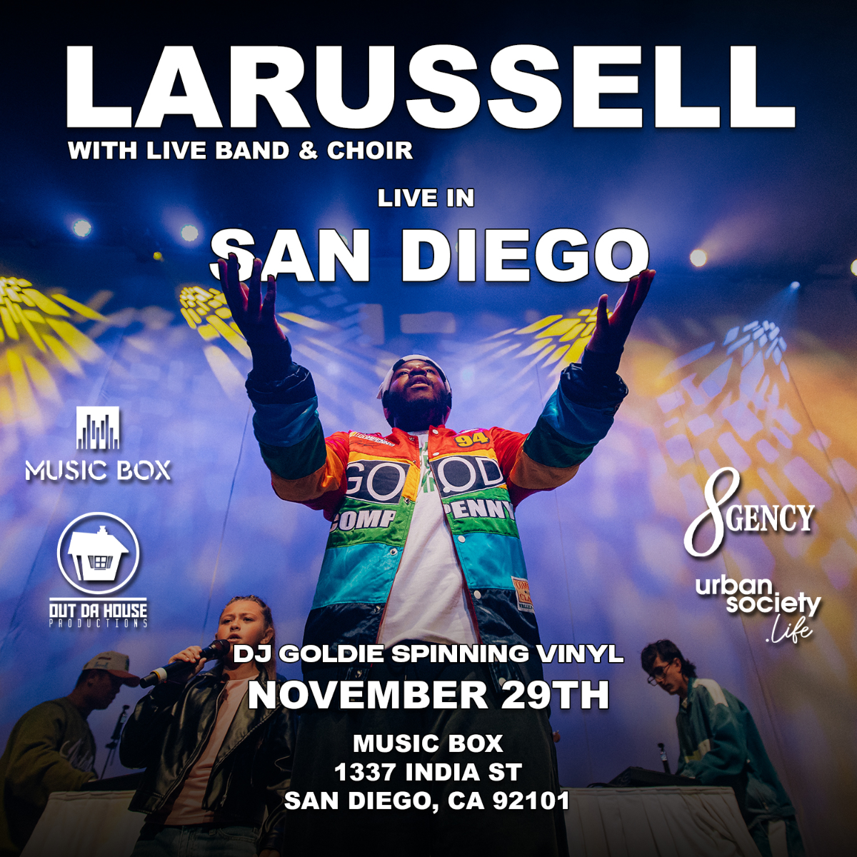 LaRussell with live band & choir