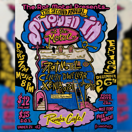 Image of Rat Motel * Cellar Dwellar * Xenia Eloise - 2nd Annual Holiday Show! ❄️ Image of Rat Motel * Cellar Dwellar * Xenia Eloise - 2nd Annual Holiday Show! ❄️