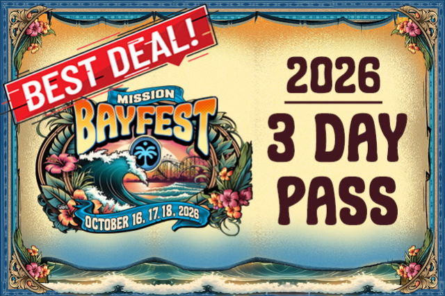 MISSION BAYFEST 2026 – 3-DAY PASS at Mariner’s Point Park – San Diego, CA
