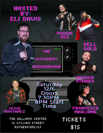 The Comedy Underground at Williams Center – Cinema Underground – Rutherford – Rutherford, NJ