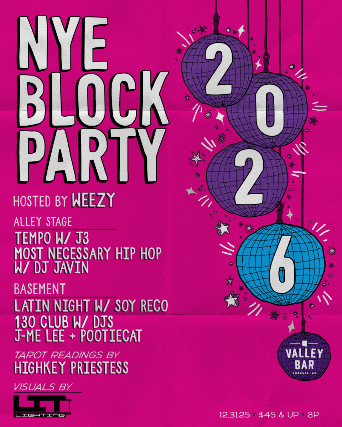 VALLEY BAR’S ANNUAL NYE BLOCK PARTY! at Valley Bar – Phoenix, AZ