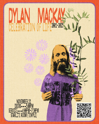 Dylan Mackay Memorial Show w/ Boiling Lye, False Body, Vibes, Eyes Front & Pre-Breaker at The Starlite Room – Temple – Edmonton, Canada