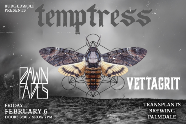 image of TEMPTRESS / DAWN FADES / VETTAGRIT image of TEMPTRESS / DAWN FADES / VETTAGRIT