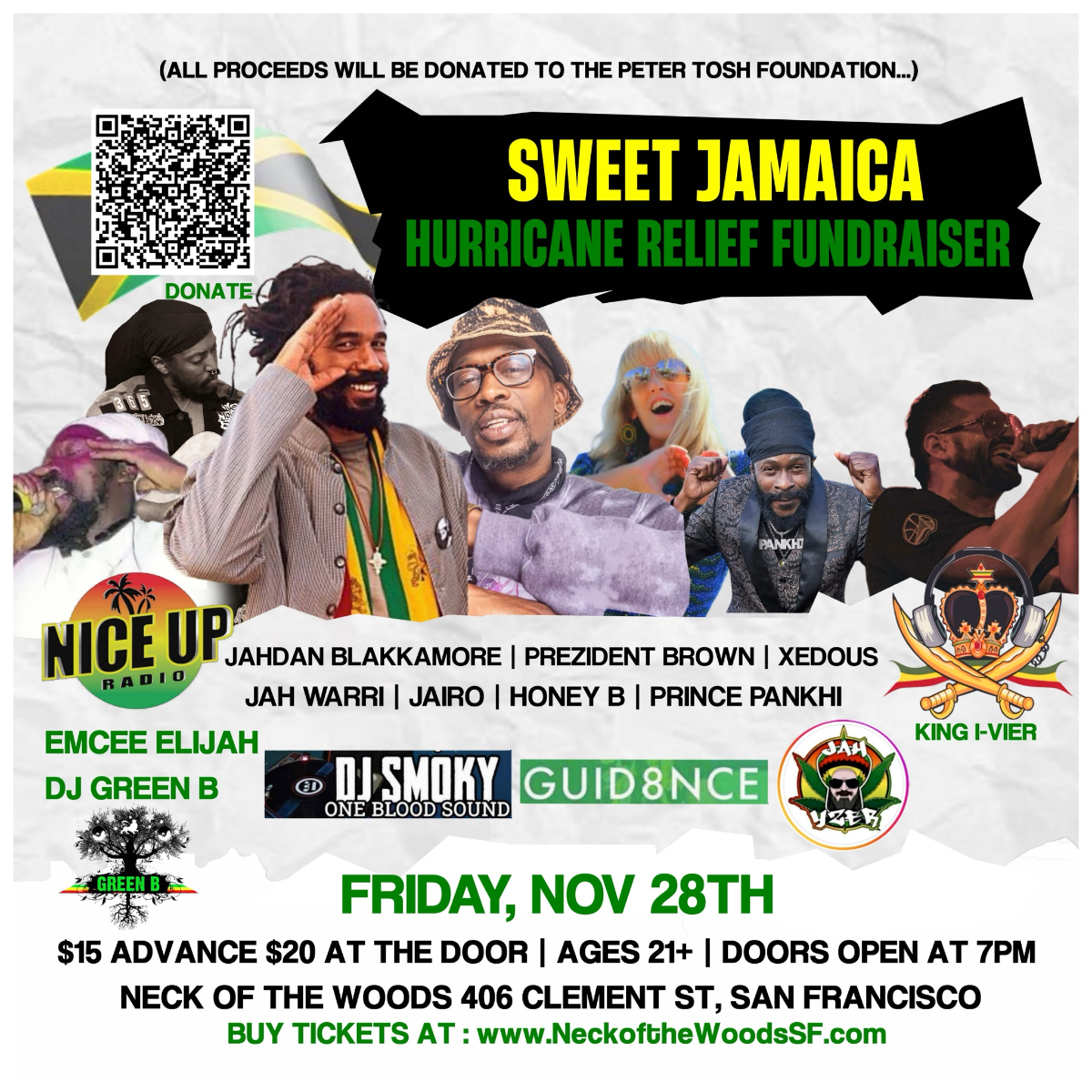 CA hurricane Relief For Sweet Jamaica