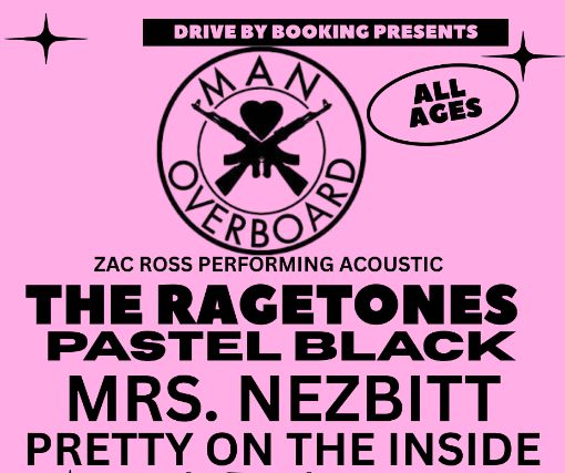 Zac Ross Performing Man Overboard Acoustic w/ The Ragetones, Pastel Black, Mrs. Nezbitt & Pretty On The Inside at Vultures – Colorado Springs, CO