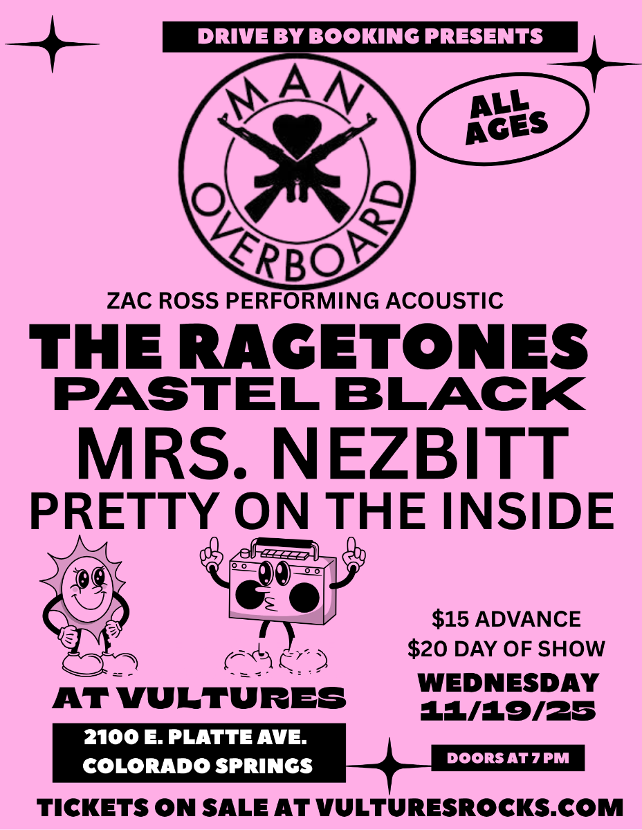 Zac Ross Performing Man Overboard Acoustic w/ The Ragetones, Pastel Black, Mrs. Nezbitt & Pretty On The Inside
