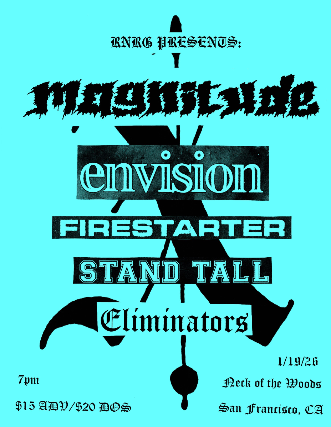 image of Magnitude/ Envision/ Firestarter/ Stand Tall/ Eliminators image of Magnitude/ Envision/ Firestarter/ Stand Tall/ Eliminators