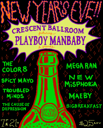 Image of NEW YEAR'S EVE 2026 WITH PLAYBOY MANBABY AND FRIENDS Image of NEW YEAR'S EVE 2026 WITH PLAYBOY MANBABY AND FRIENDS