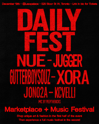 CoverArtDaily Presents – Daily Fest at Lee’s Palace – Toronto, Canada