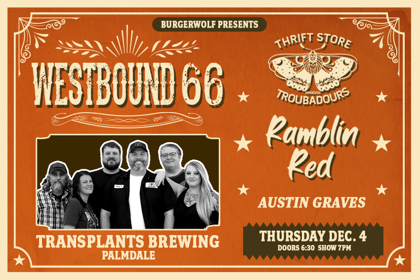 FREE SHOW: WESTBOUND 66 / THRIFT STORE TROUBADOURS / RAMBLIN RED