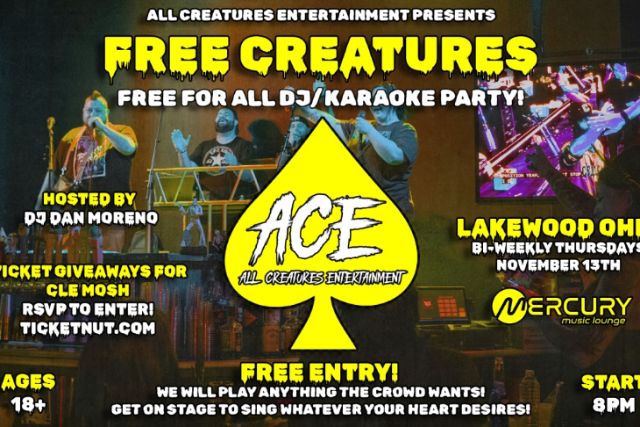 Free Creatures: Free For All DJ/Karaoke Party!