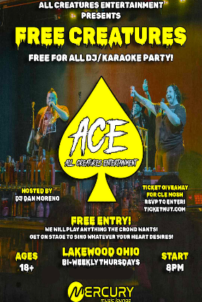 Free Creatures: Free For All DJ/Karaoke Party!