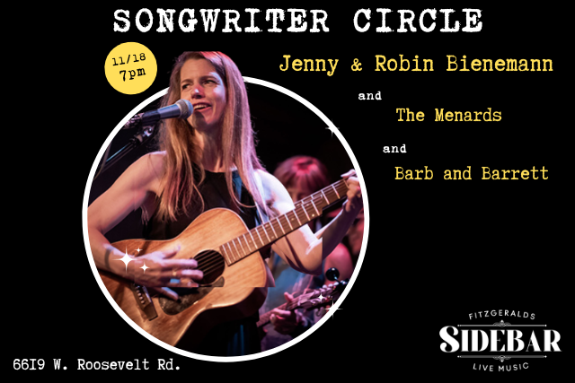 Songwriter Circle w/ Jenny & Robin Bienemann, The Menards, and Barb and Barrett