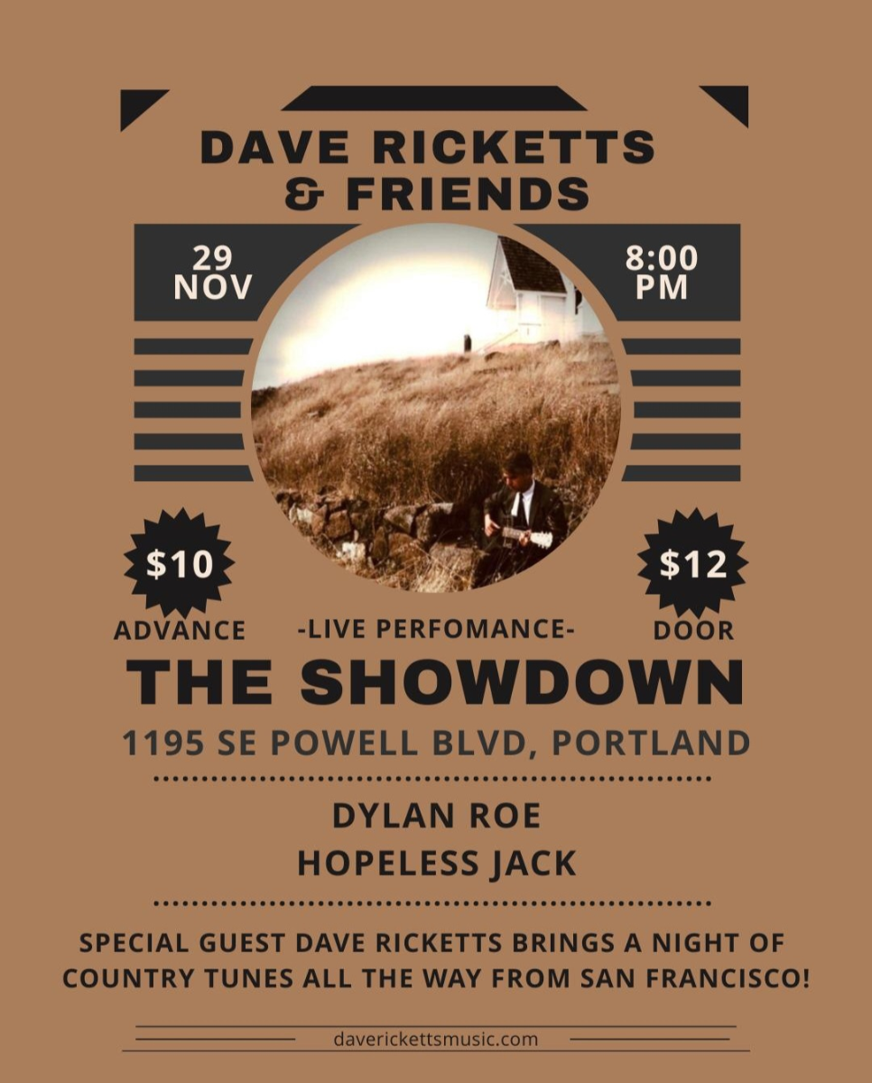DAVE RICKETTS & FRIENDS with HOPELESS JACK and DYLAN ROE | Event Image