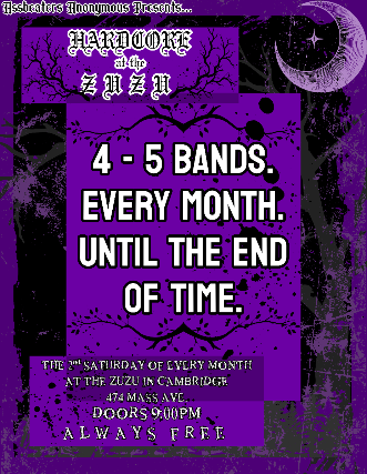 Assbeaters Anonymous Presents: Hardcore at ZuZu at Middle East – Zuzu – Cambridge, MA