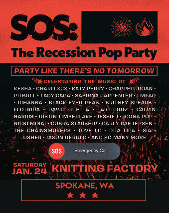 SOS: The Recession Pop Party at Knitting Factory – Spokane – Spokane, WA