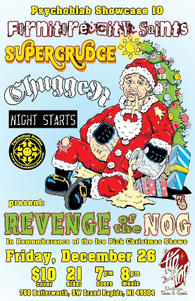 Furniture City Saints, Supergrudge, ChuggeR, night starts at Tip Top Deluxe Bar & Grill – Grand Rapids, MI