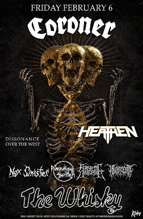 Coroner , Heathen at Whisky A Go Go – West Hollywood, CA