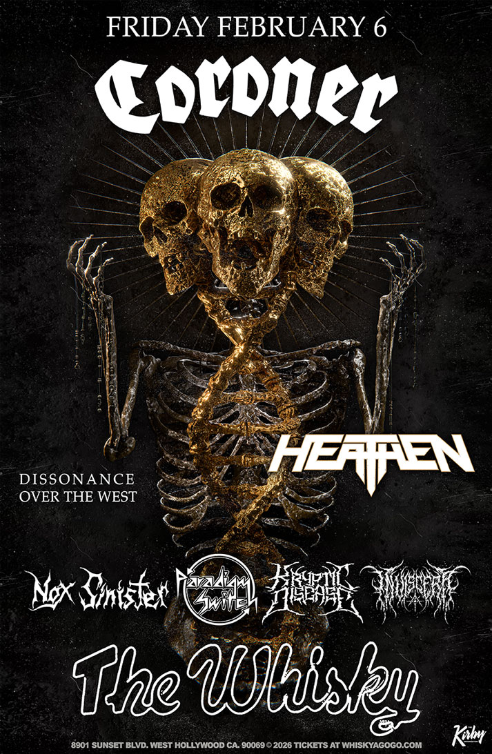 Coroner , Heathen , Nox Sinister, Paradigm Switch, Kryptic Disease, Inviscera