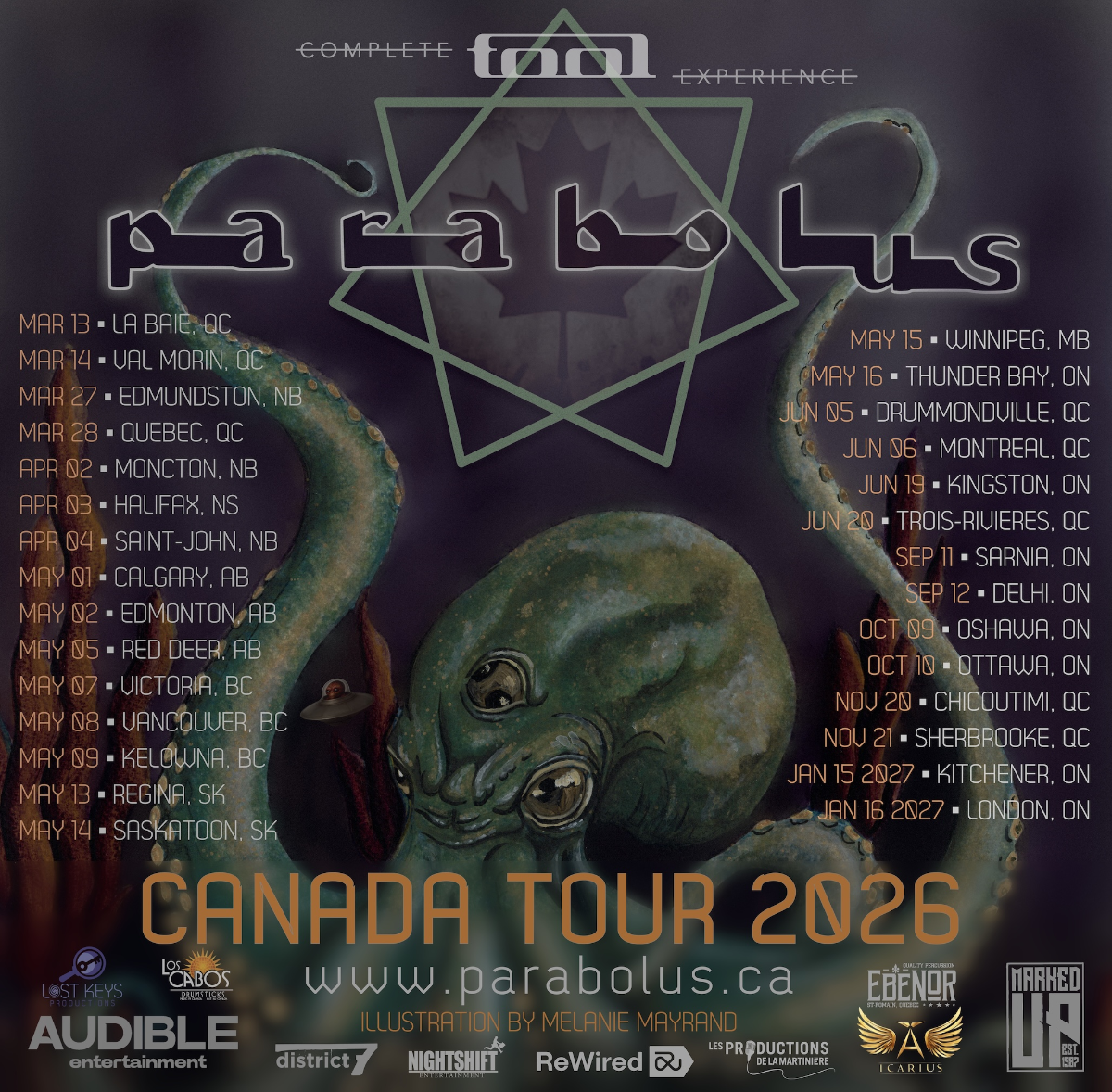 Parabolus - Complete TOOL Experience | Winnipeg, MB