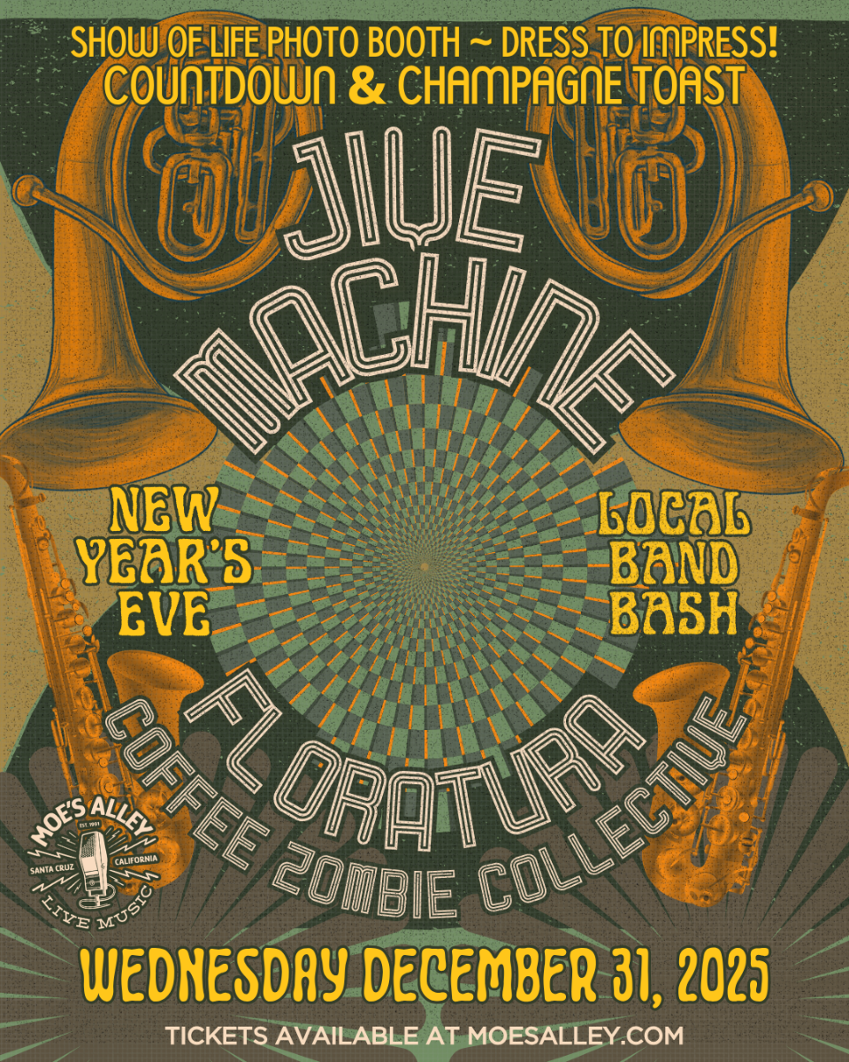Moe's Alley's NYE Get Down: Jive Machine, Floratura and Coffee Zombie Collective! *SOLD OUT THANK YOU!* Moe's Alley Moe's Alley's NYE Get Down: Jive Machine, Floratura and Coffee Zombie Collective! *SOLD OUT THANK YOU!* Moe's Alley